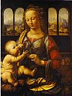 Leonardo Da Vinci Wall Art - Madonna With The Carnation